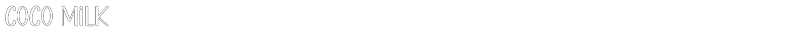 Coco Milk font preview